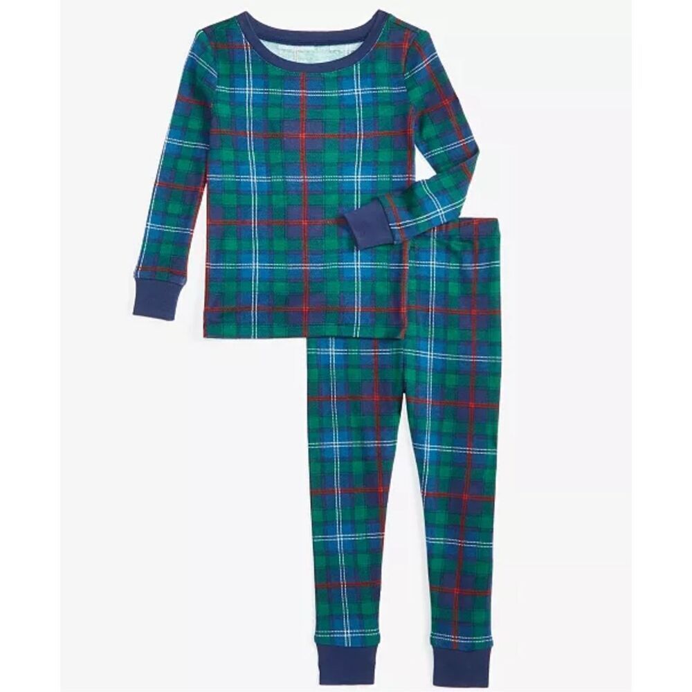 Holiday Lane NWT Toddler Unisex Family Plaid Cotton Matching Family Pajamas Set